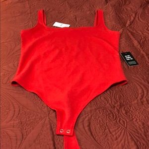 Express Tops - Red, thong, tank body suit by Express size small Express Tops - Red, thong, tank body suit by Express size small